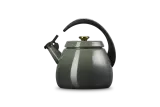 Чайник Le Creuset Cloche 2,1 л Thyme, эмалированная сталь, шлифованная стальная кнопка — фото 3