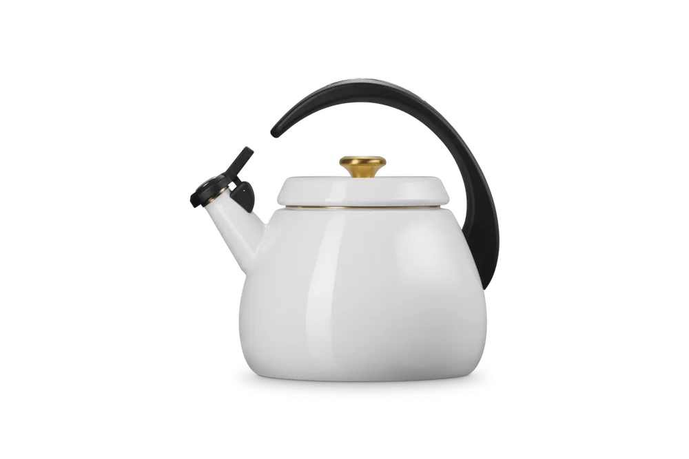 Белый чайник Le Creuset Cloche 2,1 л, эмалированная сталь, индукция, газ, электричество