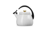 Белый чайник Le Creuset Cloche 2,1 л, эмалированная сталь, индукция, газ, электричество — фото 1