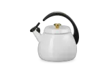Белый чайник Le Creuset Cloche 2,1 л, эмалированная сталь, индукция, газ, электричество — фото 3