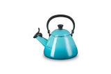 Чайник Le Creuset Kone 1,6 л, карибский синий, эмалированная сталь, со свистком — фото 1