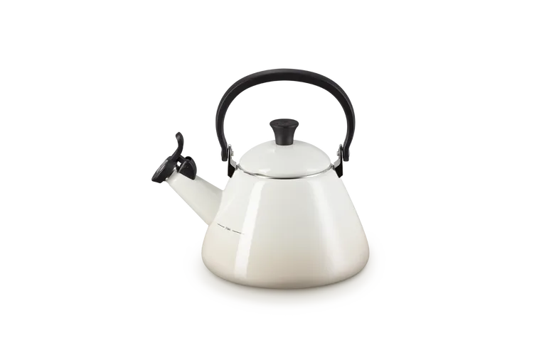 Чайник Le Creuset Kone 1,6 л Meringue, эмалированная сталь, свисток, складная ручка