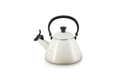 Чайник Le Creuset Kone 1,6 л Meringue, эмалированная сталь, свисток, складная ручка