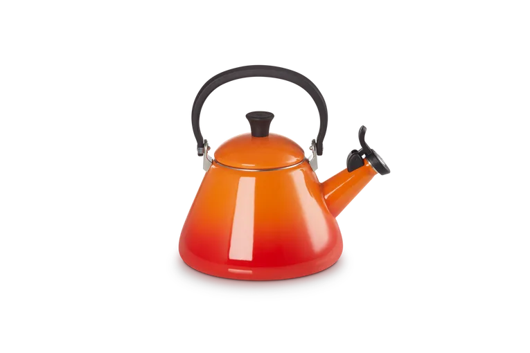 Чайник Le Creuset Kone 1,6 л, пламенный оранжевый, эмалированная сталь, со свистком