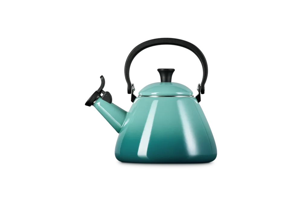 Чайник Le Creuset Kone 1,6 л Bleu Riviera, синий, эмалированная сталь, свисток
