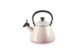 Чайник со свистком Le Creuset Kone 1,6 л, эмалированная сталь, розовый — фото 1
