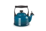 Чайник со свистком Le Creuset традиционный 2,1 л, эмалированная сталь, тёмно-синий — фото 1