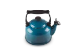 Чайник со свистком Le Creuset традиционный 2,1 л, эмалированная сталь, тёмно-синий — фото 3