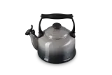 Чайник со свистком Le Creuset традиционный 2,1 л, эмалированная сталь, серый Flint — фото 3