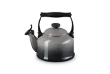 Чайник со свистком Le Creuset традиционный 2,1 л, эмалированная сталь, серый Flint — фото 4