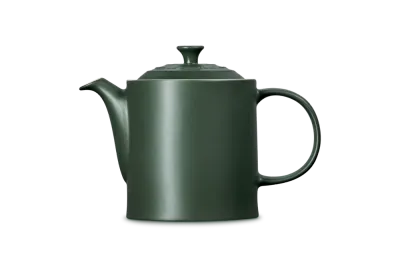 Большой кувшин-чайник Le Creuset из каменной керамики с крышкой, зелёный Forêt