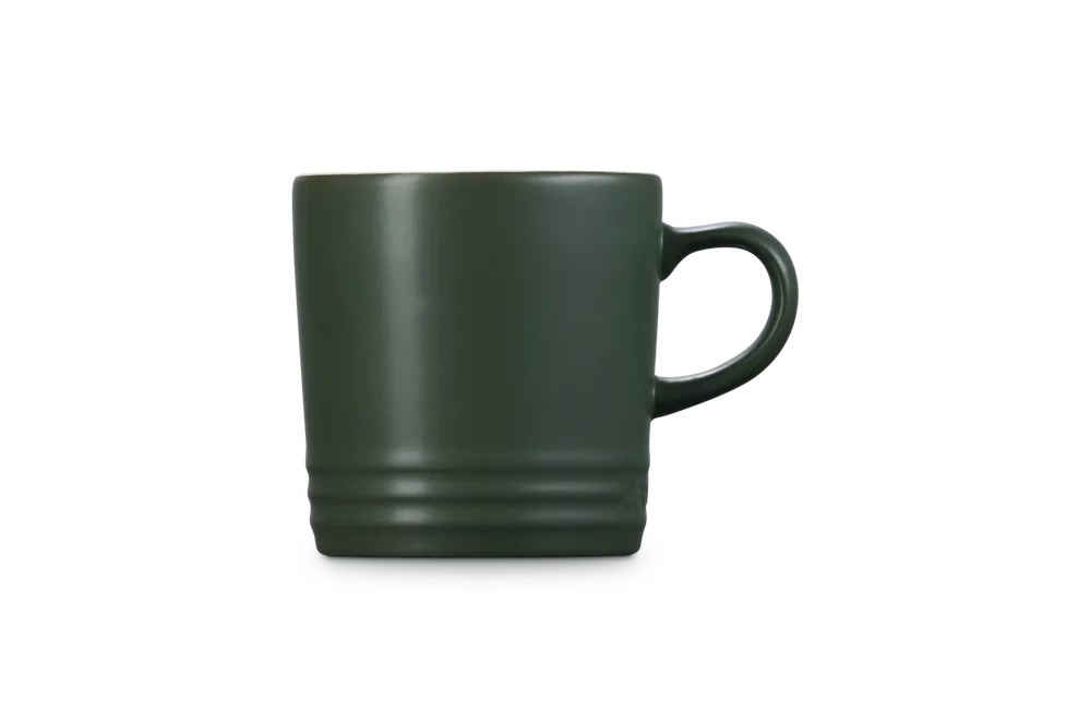 Кружка Le Creuset большая, каменная керамика, 350 мл, зелёная Forêt
