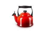 Чайник со свистком Le Creuset традиционный 2,1 л, эмалированная сталь, вишнёвый — фото 1