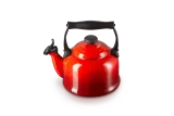 Чайник со свистком Le Creuset традиционный 2,1 л, эмалированная сталь, вишнёвый — фото 2