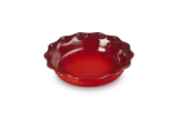 Форма для пирога Le Creuset 23 см из каменной керамики, 1,2 л, волнистый борт, вишнёвая — фото 4