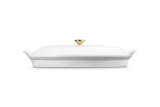 Форма для запекания рыбы Le Creuset из каменной керамики с крышкой, белая — фото 4