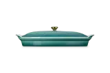 Форма для запекания рыбы Le Creuset с крышкой, каменная керамика, 1,6 л, Bleu Riviera — фото 2