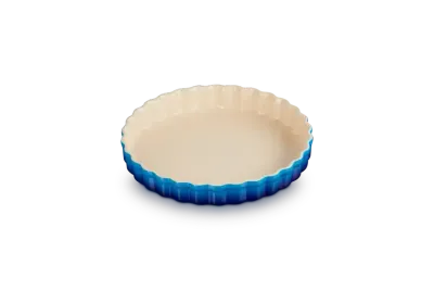 Форма для тарта Le Creuset 24 см из каменной керамики, 1,4 л, волнистый край, Azure