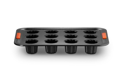 Форма для канеле Le Creuset на 12 штук, углеродистая сталь с антипригарным покрытием, чёрная