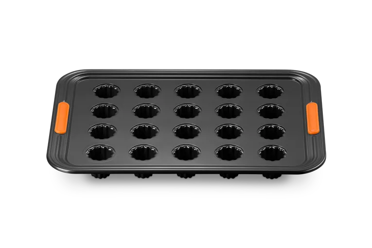 Форма для мини-канеле Le Creuset на 20 штук, углеродистая сталь с антипригарным покрытием, чёрная