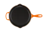 Глубокая чугунная сковорода Le Creuset 26 см, 2 л, эмалированная, для жарки и подачи, пламенная — фото 4