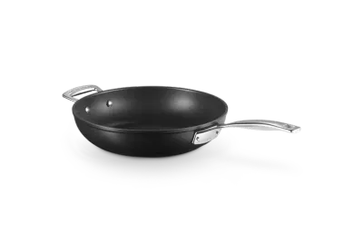 Сковорода глубокая Le Creuset 26 см, 2,7 л, кованый анодированный алюминий, антипригарная, с дополнительной ручкой, для индукции