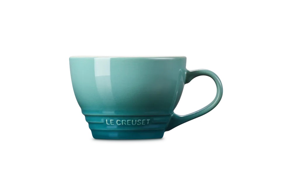 Кружка для капучино Le Creuset из каменной керамики, 400 мл, синяя Bleu riviera