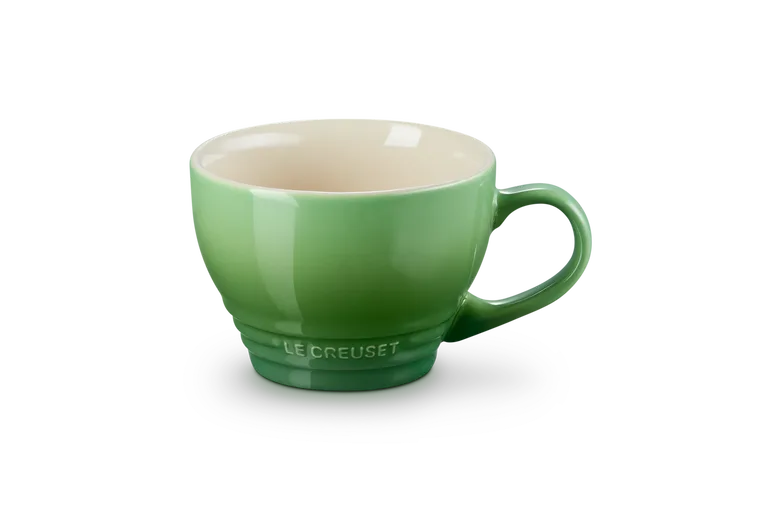 Кружка для капучино Le Creuset из каменной керамики 400 мл, зелёная bamboo green
