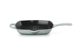 Квадратная сковорода-гриль Le Creuset Signature, эмалированный чугун, sea salt, для индукции, газа и духовки — фото 4