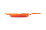 Квадратная сковорода-гриль Le Creuset Signature, эмалированный чугун, с носиками для слива, пламенная — фото 2