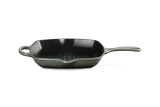 Сковорода-гриль Le Creuset Signature квадратная thyme, эмалированный чугун, 6,2 л, для индукции, духовки и гриля — фото 1