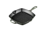 Сковорода-гриль Le Creuset Signature квадратная thyme, эмалированный чугун, 6,2 л, для индукции, духовки и гриля — фото 2