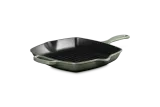 Сковорода-гриль Le Creuset Signature квадратная thyme, эмалированный чугун, 6,2 л, для индукции, духовки и гриля — фото 3