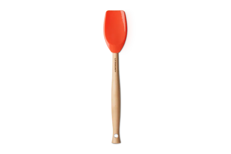 Ложка кухонная Le Creuset Craft, силикон и дерево, 29 см, огненный цвет