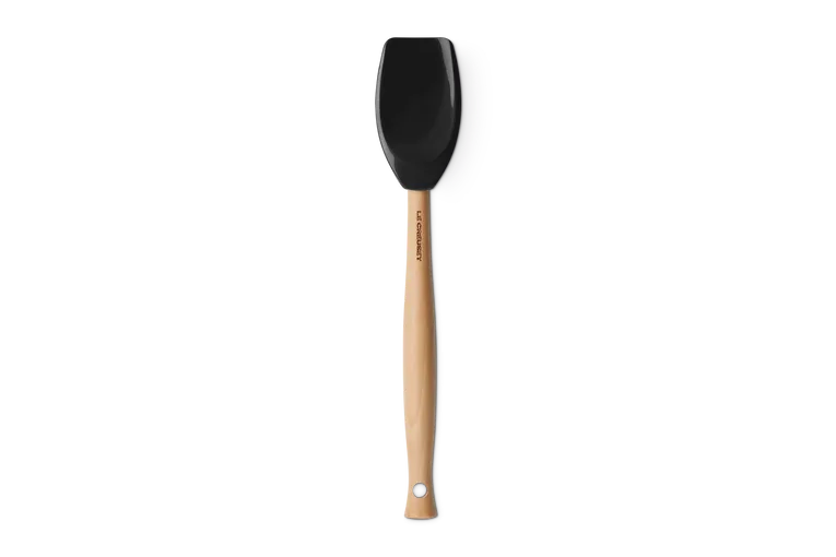 Ложка Le Creuset Craft, силикон и дерево, 29 см, чёрная