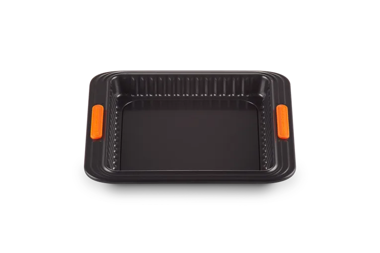 Квадратная форма для тарта Le Creuset 29 см, углеродистая сталь с антипригарным покрытием, чёрная