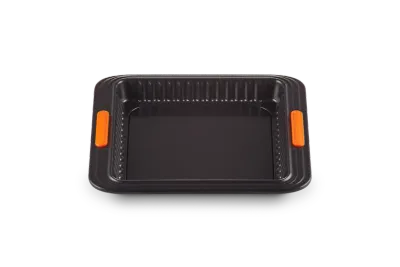 Квадратная форма для тарта Le Creuset 29 см, углеродистая сталь с антипригарным покрытием, чёрная
