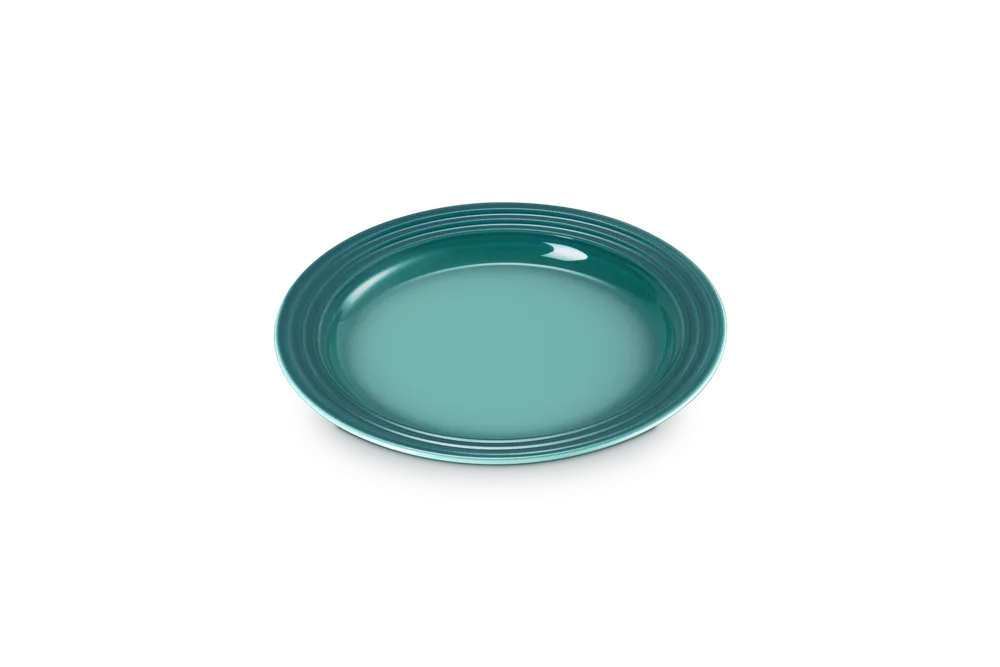Тарелка малая Le Creuset 21,7 см, каменная керамика, синяя Bleu Riviera