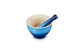 Ступка Le Creuset из каменной керамики azure 0,3 л, 11,5 x 11,5 x 7,1 см, синяя — фото 2