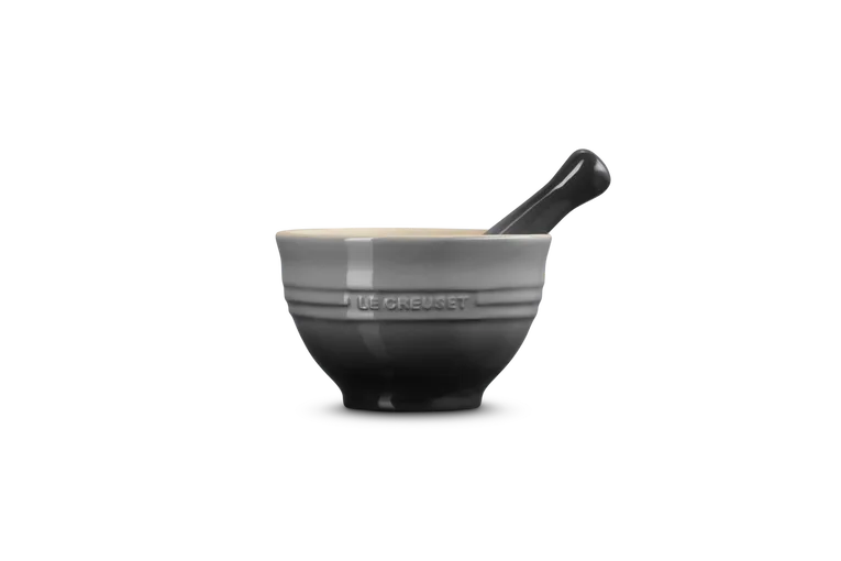 Ступка Le Creuset из каменной керамики flint 0,3 л, 11,5 x 11,5 x 7,1 см, серая