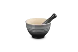 Ступка Le Creuset из каменной керамики flint 0,3 л, 11,5 x 11,5 x 7,1 см, серая — фото 4