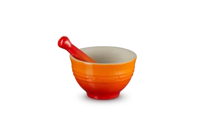 Ступка Le Creuset из каменной керамики 0,3 л, 11,5 x 11,5 x 7,1 см, пламенная