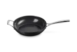 Глубокая сковорода Le Creuset 28 см, керамическое антипригарное покрытие без PFAS, алюминий, для индукции, чёрно-серебристая — фото 1