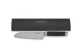 Нож Santoku Le Creuset 18 см, нержавеющая сталь, чёрная рукоятка — фото 4