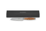 Нож Santoku Le Creuset 13 см, дамасская сталь, рукоятка из оливкового дерева — фото 4