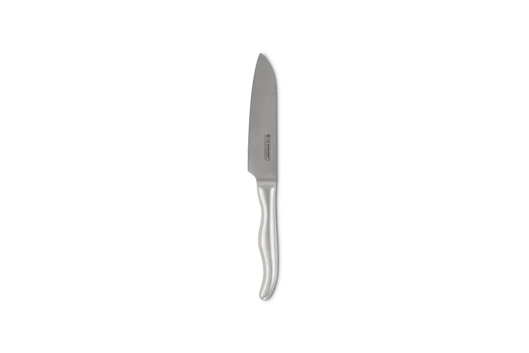 Нож Santoku Le Creuset 13 см, дамасская сталь, рукоятка из нержавеющей стали