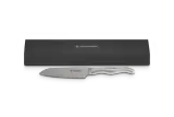 Нож Santoku Le Creuset 13 см, дамасская сталь, рукоятка из нержавеющей стали — фото 4