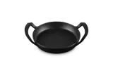 Круглая чугунная сковорода BBQ Le Creuset 25 см, эмалированная, для индукции, гриля и духовки, чёрная — фото 4