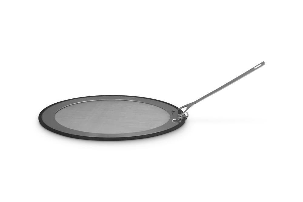 Защитный экран от брызг для сковороды Le Creuset, нержавеющая сталь, для сковород 26-30 см, серебристый