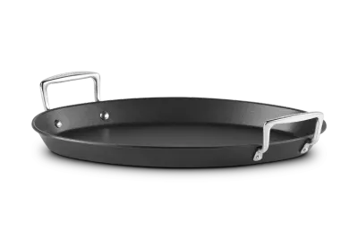 Овальная сковорода для рыбы Le Creuset 40 см, антипригарная, литой алюминий, для индукции, чёрная